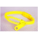 Neon Yellow Zipper Bracelet