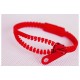 Neon Red Zipper Bracelet