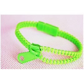 Neon Green Zipper Bracelet