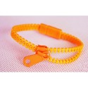 Neon Orange Zipper Bracelet