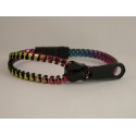 Neon Rainbow Zipper Bracelet