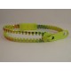 Neon Yellow Rainbow Zipper Bracelet