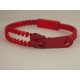 Metallic Red Zipper Bracelet