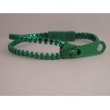 Metallic Green Zipper Bracelet