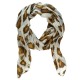 Brown Fall Leaves Infinity Scarf