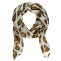 Brown Fall Leaves Infinity Scarf