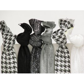 Classic Houndstooth Hair Ties