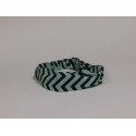 Light Green / Black Chevron Headband